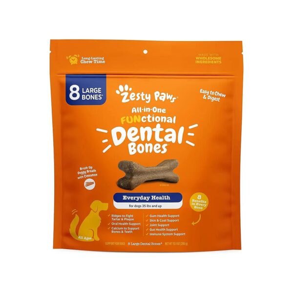 Premium Omega-3 and Calcium Dental Bones for Large Breed Dogs