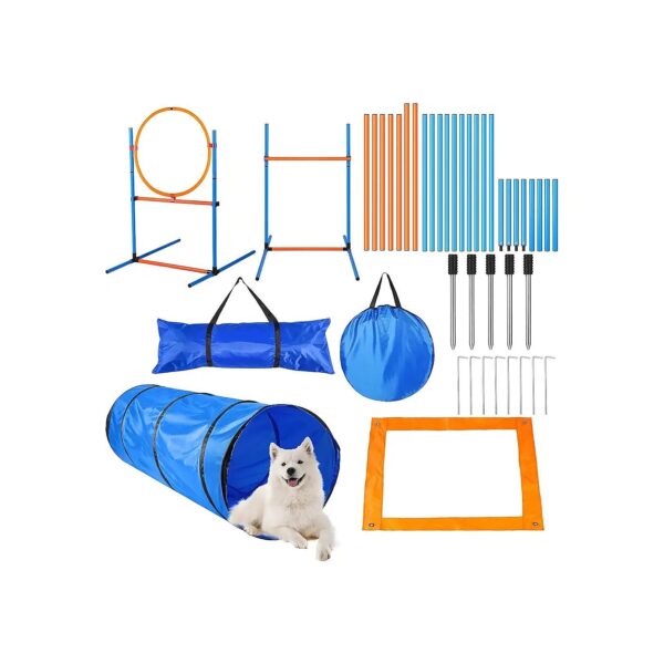 Premium Pet Agility Package with Carrying Bags and Manual for Convenient Dog Training