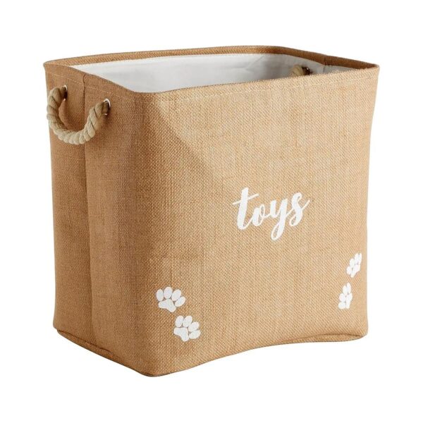 Premium Quality Foldable Dog Toy Storage Bin for Pet Accessories Organization