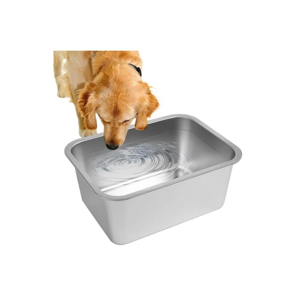 Premium Quality Metal Dog Food and Water Bowls for Large Breed Dogs