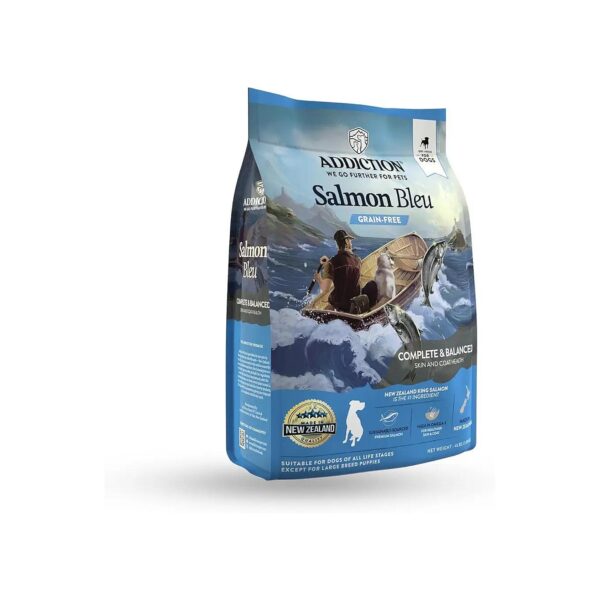 Premium Salmon and Berries Rich Dry Dog Food for Healthy Coat and Skin