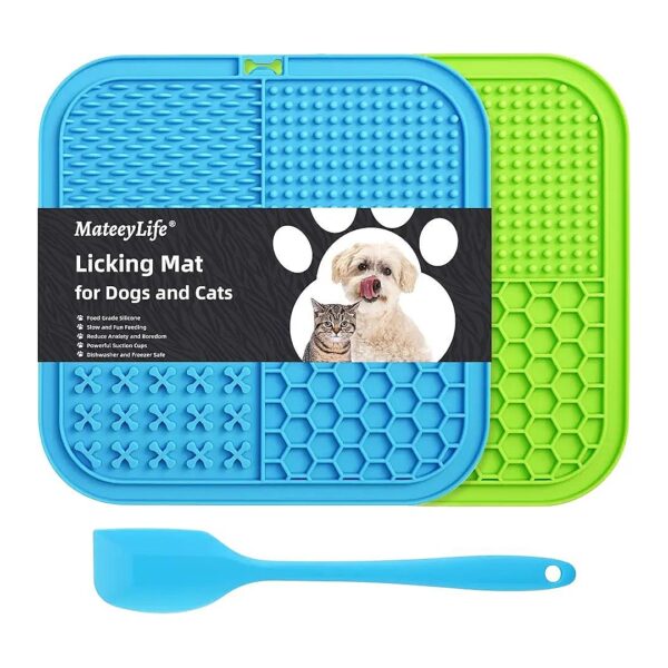 Premium Slow Feeding Dog and Cat Lick Mat with Suction Cups for Anxiety Relief