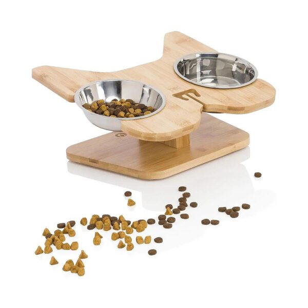 Premium Stainless Steel Dog Food and Water Bowls with Elevated Stand