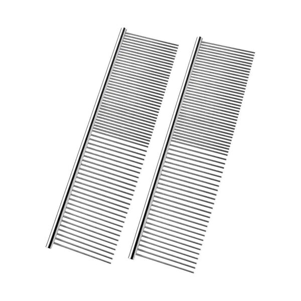 Premium Stainless Steel Pet Grooming Comb for All Types of Hair