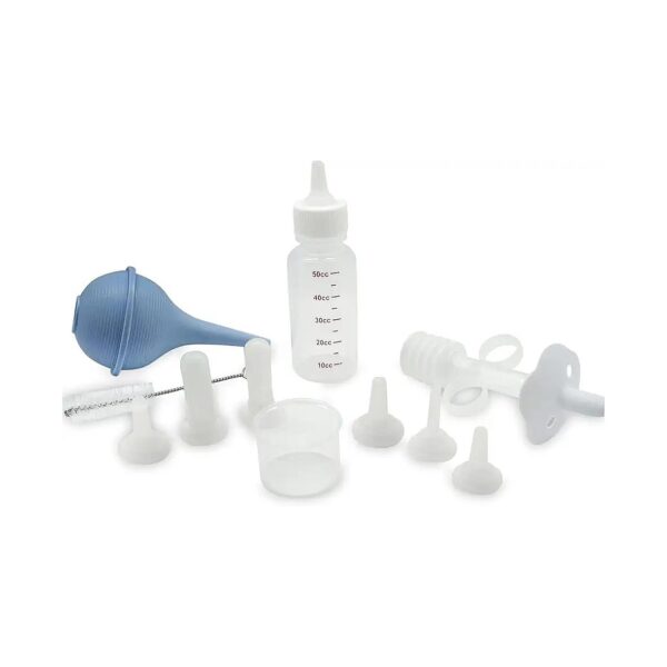 Premium Supply for Nursing Puppies and Kittens with Sterile Feeding Syringes and Bottles