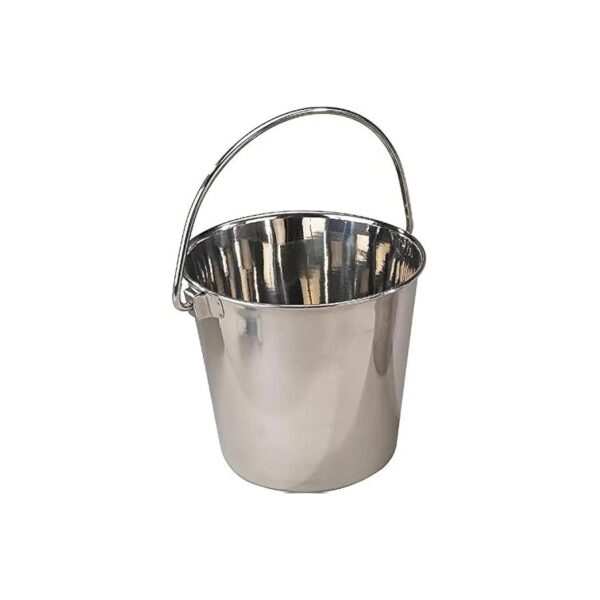 Pro Select Heavy Duty Stainless Steel Dog Feeding Pails with Snag Free