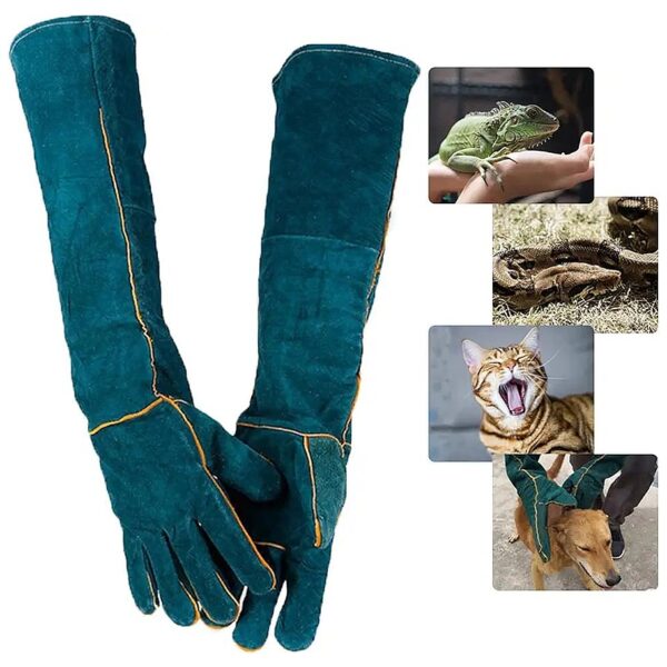 Professional Animal Handling Gloves for Handling Pets, Livestock, and Reptiles