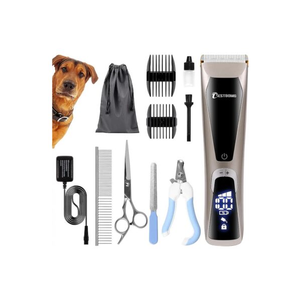 Professional Dog Clippers for Heavy Coats with 3-Speed Motor