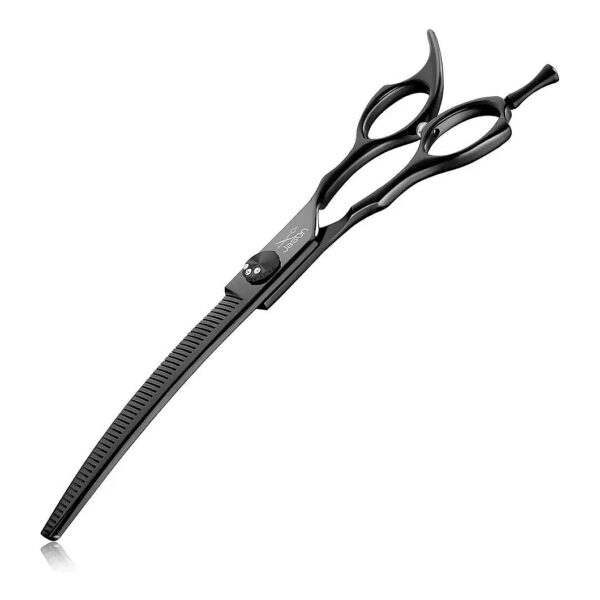 Professional Dog Scissors with Curved Thinning Technology for Grooming