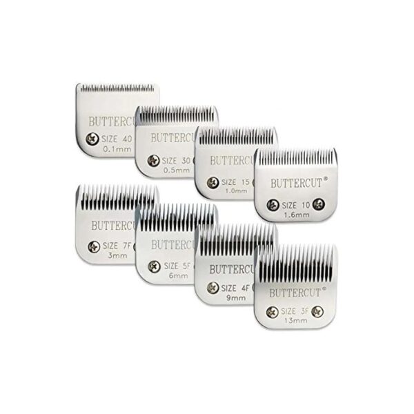 Professional Grooming Kit Featuring 8-Pack Stainless Steel Blades