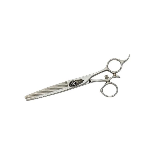 Professional Grooming Scissors with Curved Blade and 46 Tooth Thinner Edge