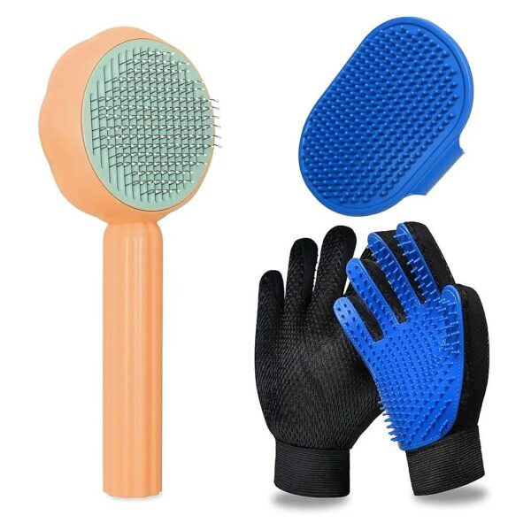 Professional Pet Brush for Short and Long Haired Pets, Dog and Cat Grooming Kit