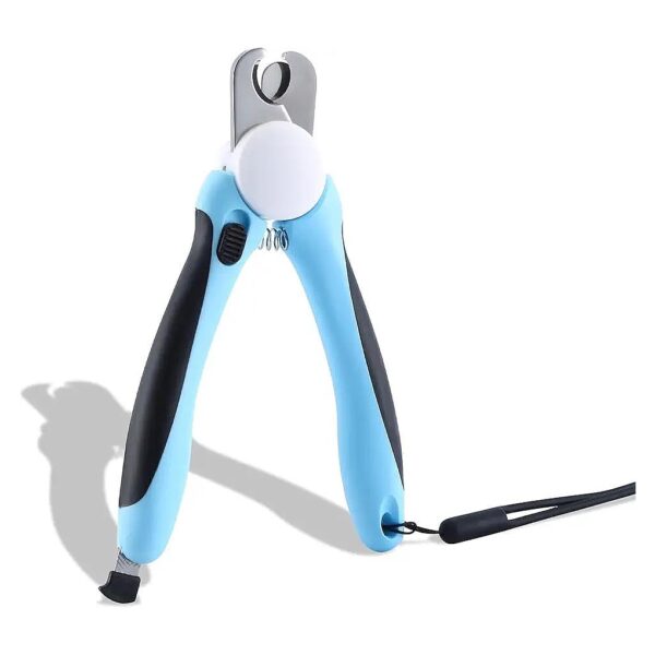 Professional Pet Nail Clippers with Safety Guard and Free Nail File, Ergonomic Handles