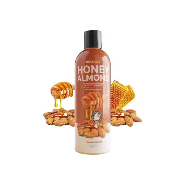 Professional Strength Honey Almond Dog Shampoo for Sensitive Skin and Coat Care