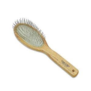 Professional-Grade Grooming Brush for Dogs and Cats with 25MM Oval Pins for Long Hair