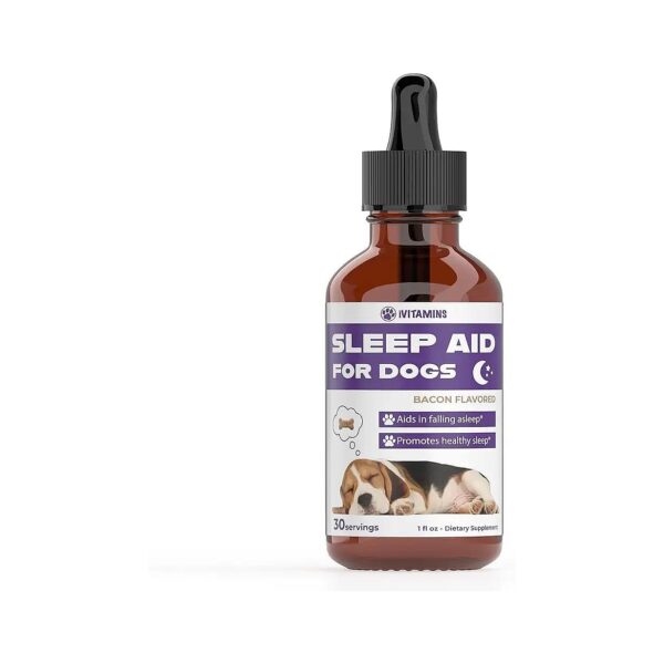 Promote Restful Sleep in Dogs with Natural Bacon Flavor Melatonin Supplement