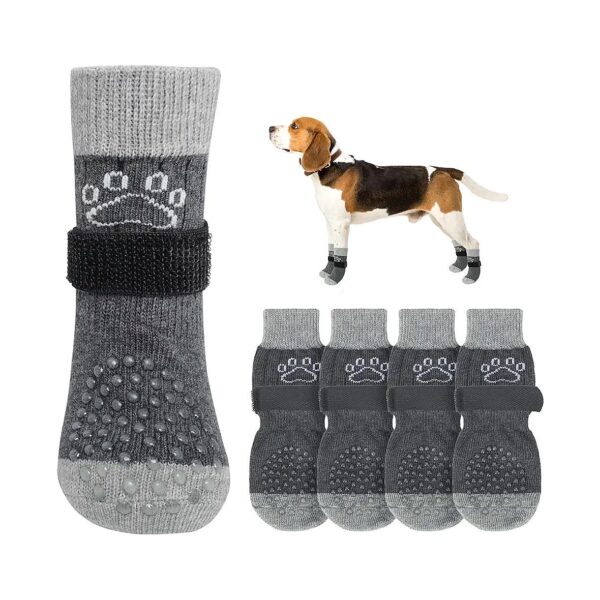 Protect Your Dog's Feet with Anti Slip Dog Socks for Slippery Pavement and Floors