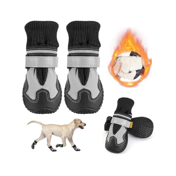 Protective Dog Boots for Small Medium Large Dogs on Hardwood and Tile