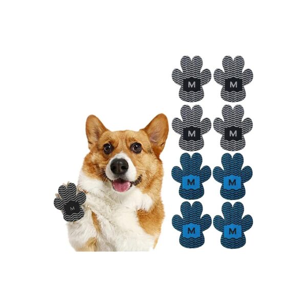 Protective Dog Paw Protector Pads with Breathable Fabric and Silicone Grip