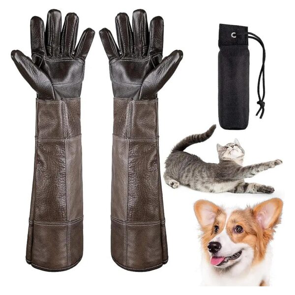 Protective Gloves for Animal Grooming, Training, and Bathing