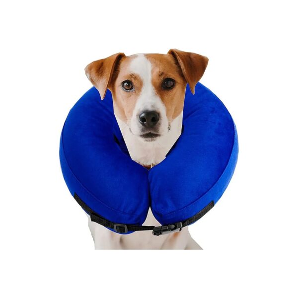 Protective Inflatable Dog Cone for Post-Surgical Recovery Comfort