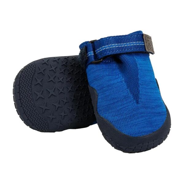 Protective Paw Boots for Dogs in Blue Pool Color with Hook and Loop Closure