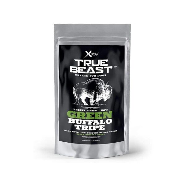 Protein-Rich Green Buffalo Tripe Dog Training Treats for Strong Coat