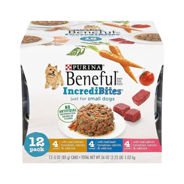 Protein-Rich Wet Dog Food Variety Pack for Small Breed Small Adult Dogs