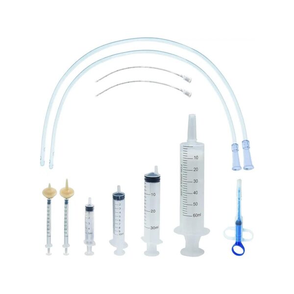 Puppy Feeding Tube Kit for Small Animals Including Syringes and Feeding Tubes