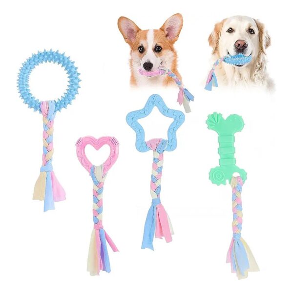 Puppy Teething Toys for Anxiety Relief Cleaning Teeth and Protect Oral Health