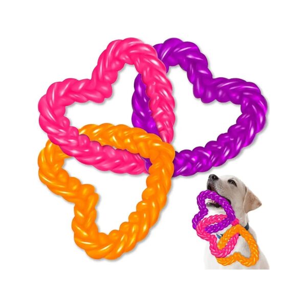 Puppy Teething Toys with Sturdy Kink for Small Medium Large Breeds Dogs