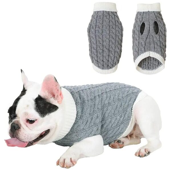 Puppy Winter Clothes - Soft and Warm Acrylic Dog Sweater for Small Breeds