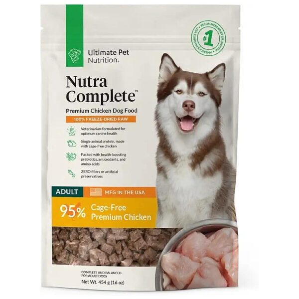 Pure Freeze-Dried Raw Dog Food with High-Quality Protein, Antioxidants, and Prebiotics