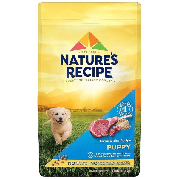 Pure Lamb and Rice Formula Puppy Food for Baby Puppies Nutritious Dry Dog Food