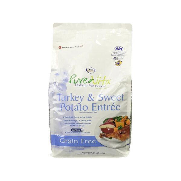 Pure Vita Grain-Free Turkey Sweet Potato Dog Food Nutrition