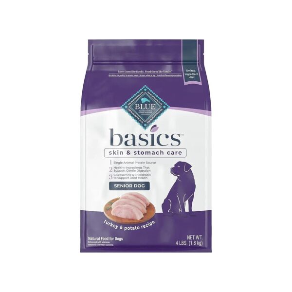 Pure and Natural Turkey and Potato Dry Dog Food for Senior Health