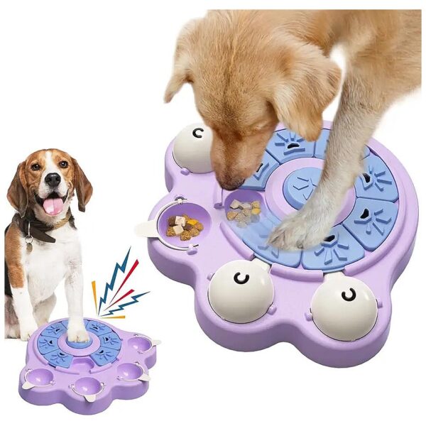 Purple Dog Puzzle for Smart Dogs to Brain Development and Digestion