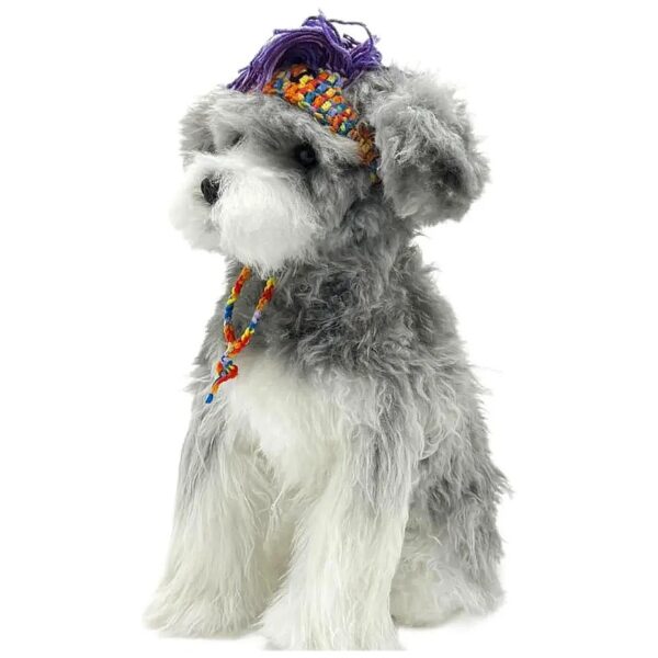 Purple Hair Dog Birthday Hats for Small Dogs, Cat Costume for Outgoing Daily Party Wear