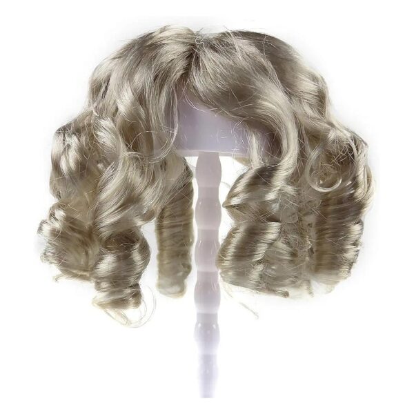 Queen Style Synthetic Curly Dog Wigs with Cartoon Character Design