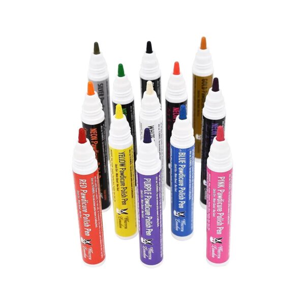 Quick Dry, Non-Toxic, and Fragrance Free Dog Nail Polish Pens for Pet Grooming