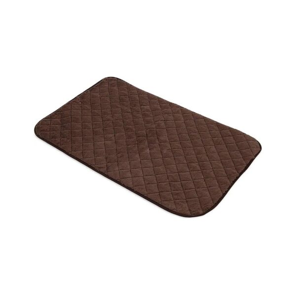 Quilted Chocolate Pet Bed for Small Breed Dogs, 43 by 28-Inch, Plush and Comfortable