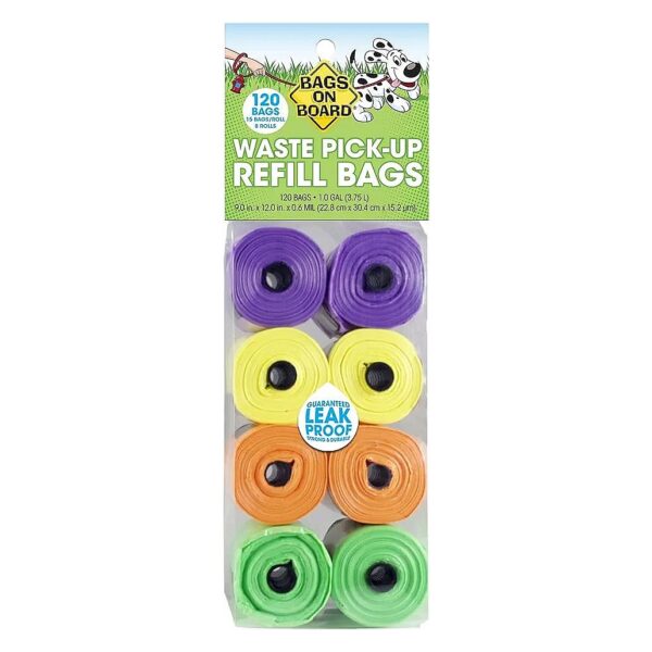 Rainbow Dog Waste Bag Refill Pack - A Must-Have for Any Pet Owner or Walker