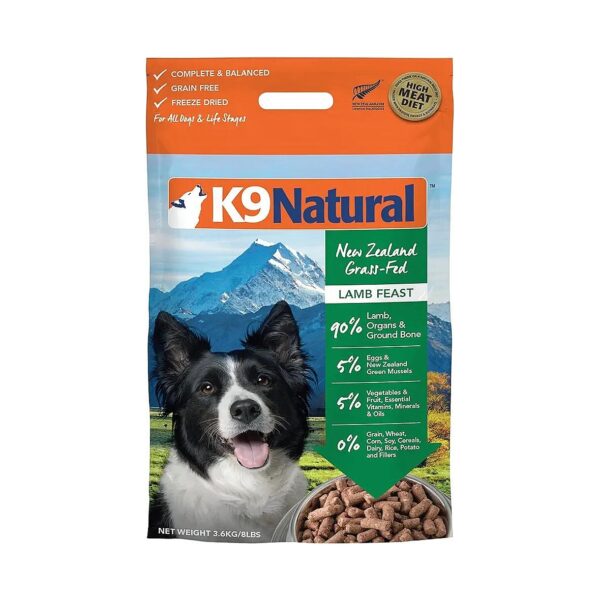 Raw Freeze-Dried Lamb Dog Food Granules for Balanced Nutrition and Energy