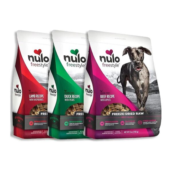 Raw and Wholesome Dog Food Variety Pack with Meat Based Formula and Probiotics