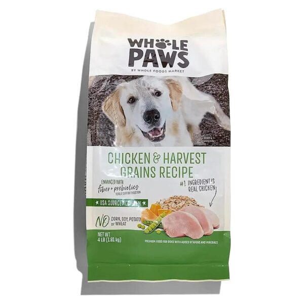 Real Chicken, Oats, and Harvest Grains Dog Food for Complete and Balanced Nutrition