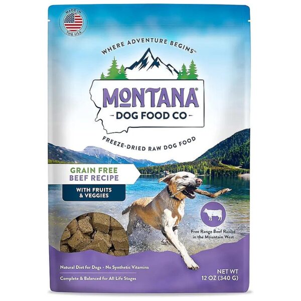 Real Free-Range Beef Freeze-Dried Raw Dog Food with Antioxidants and Prebiotics