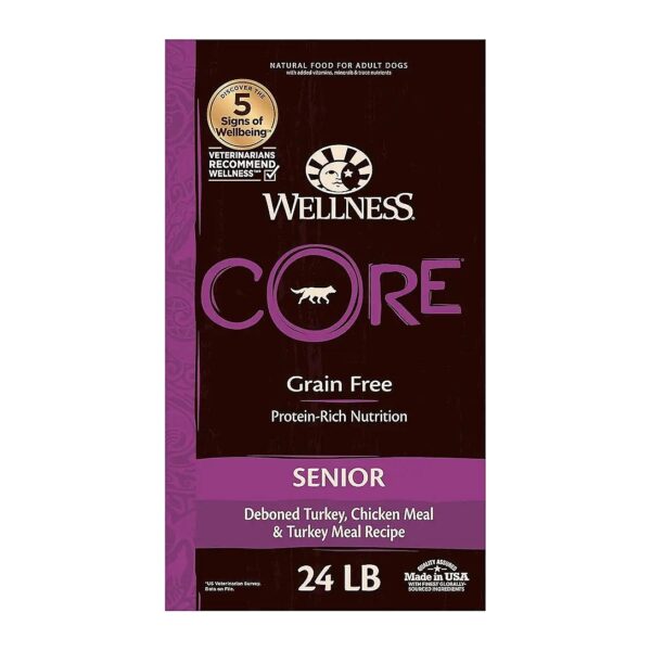 Real Turkey Grain-Free Senior Dog Food for Total Wellness