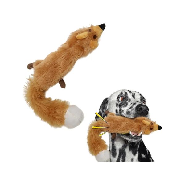 Realistic Animal Design Stuffless Tug-of-War Toy for Small and Large Dogs