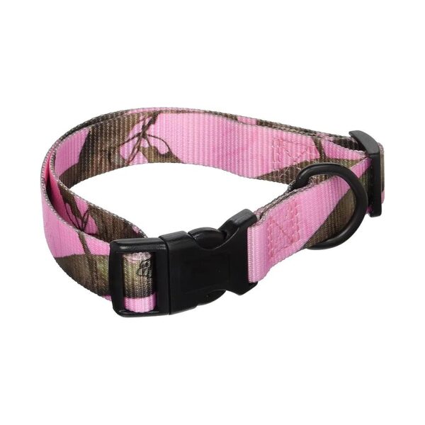 Realtree Camouflage Dog Collar with Black Hardware for Large Canines