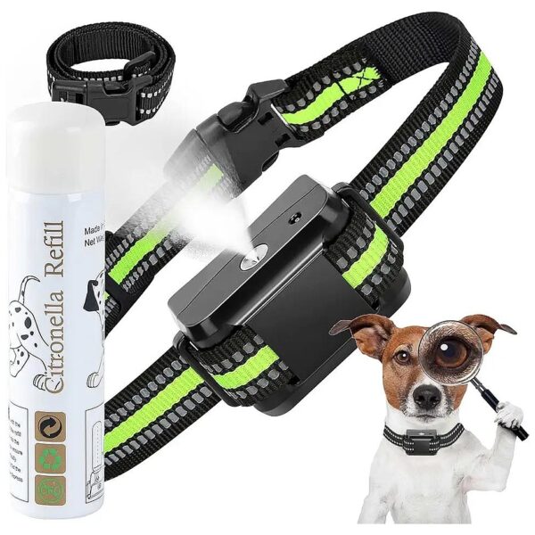 Rechargeable Bark Collar with Citronella Spray for Small Medium Large Dogs